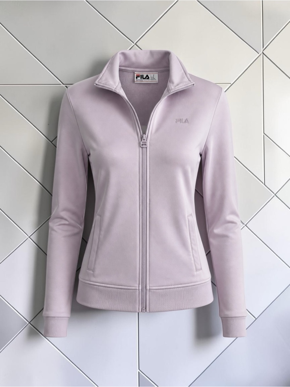 FILA Women's Light Lavender Full-Zip Sweatshirt Jacket